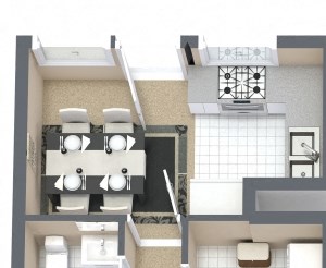 2BR,1.5BTH
